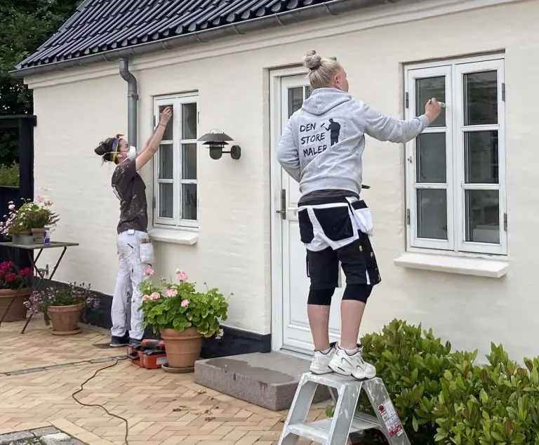 Den store maler facade og vinduer